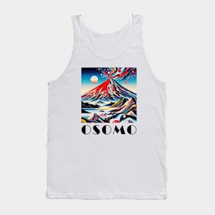 OSOMO Volcano Chile Artistic Eruption Skyline Graphic Tank Top